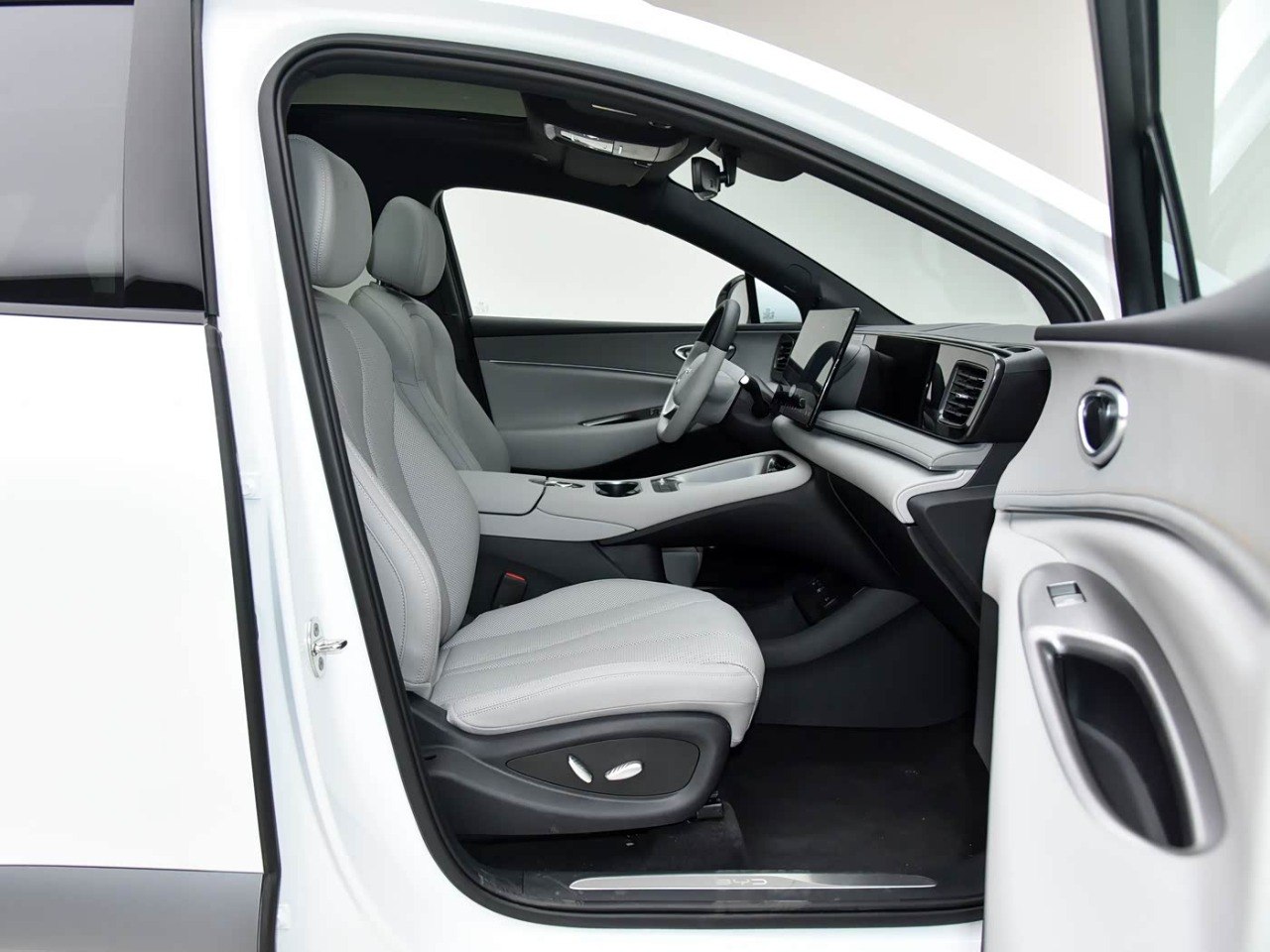 BYD Sea Lion 06 EV front door open cabin view