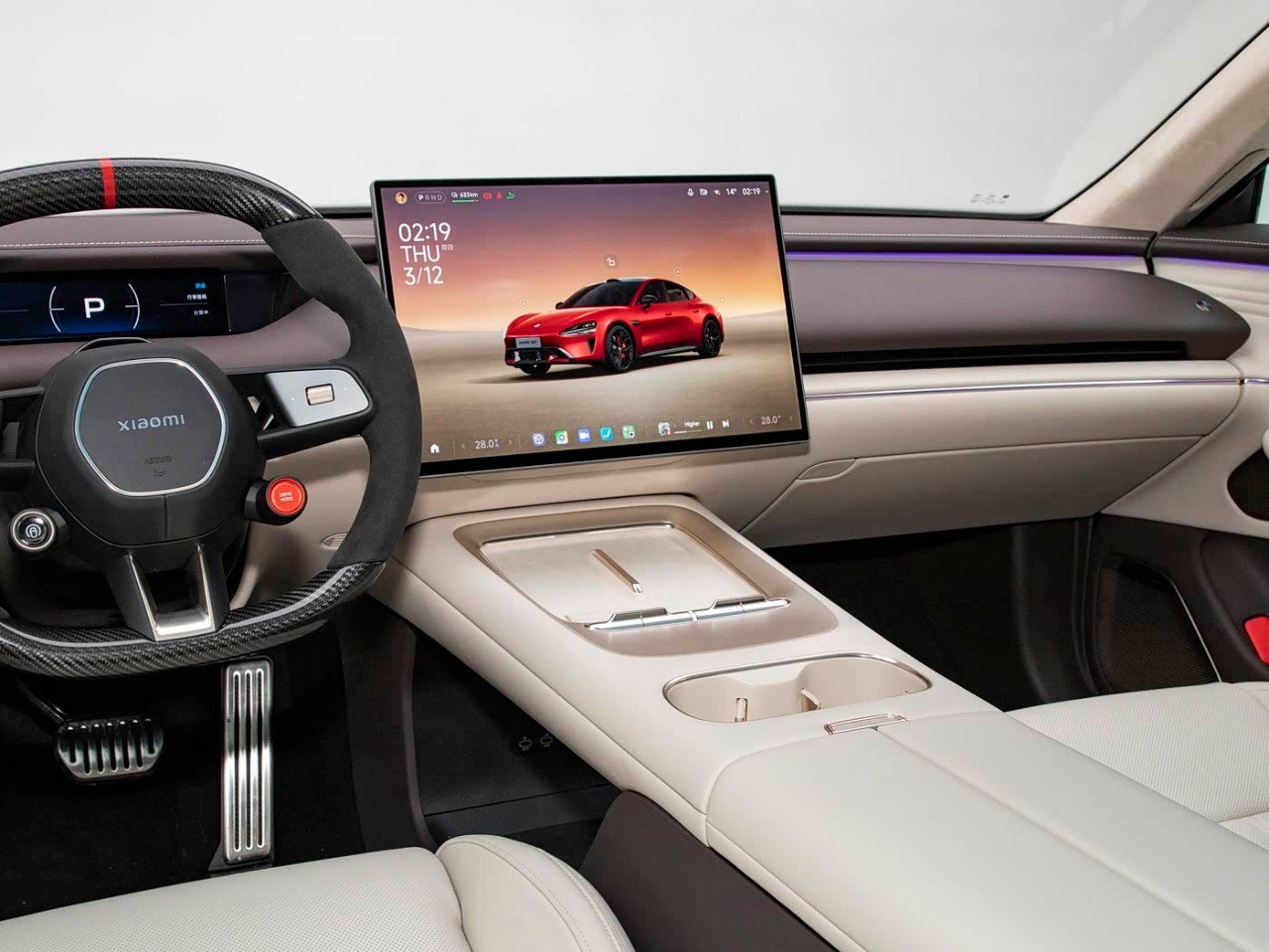 Xiaomi SU7 2026 cockpit detail