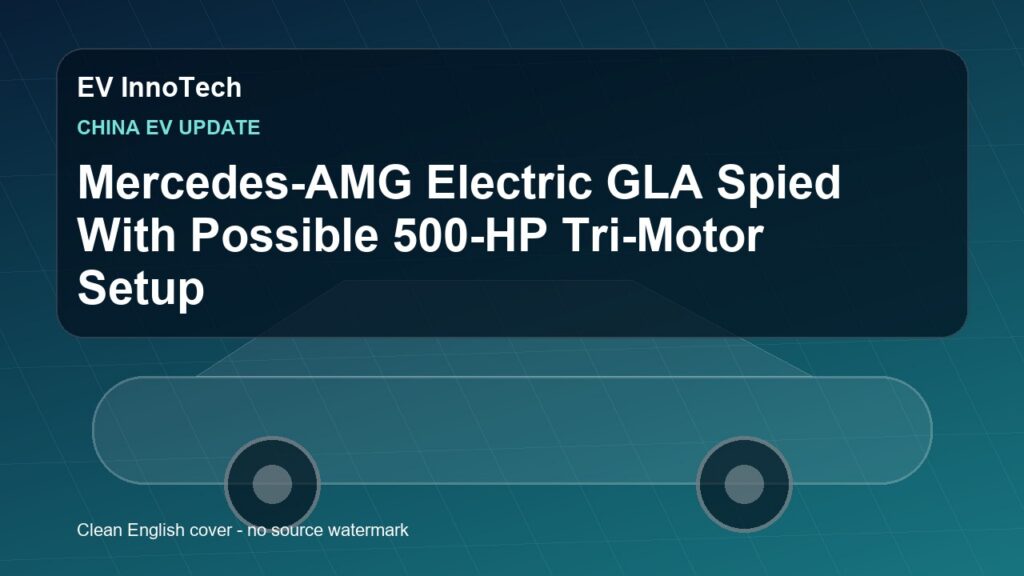 Mercedes-AMG Electric GLA Spied With Possible 500-HP Tri-Motor Setup