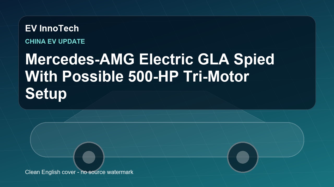 Mercedes-AMG Electric GLA Spied With Possible 500-HP Tri-Motor Setup