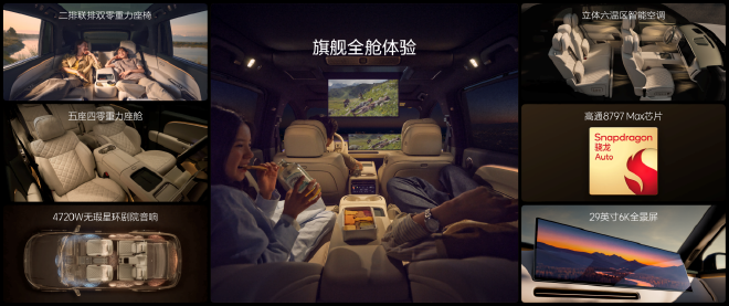 Li Auto L8 technology and seating presentation
