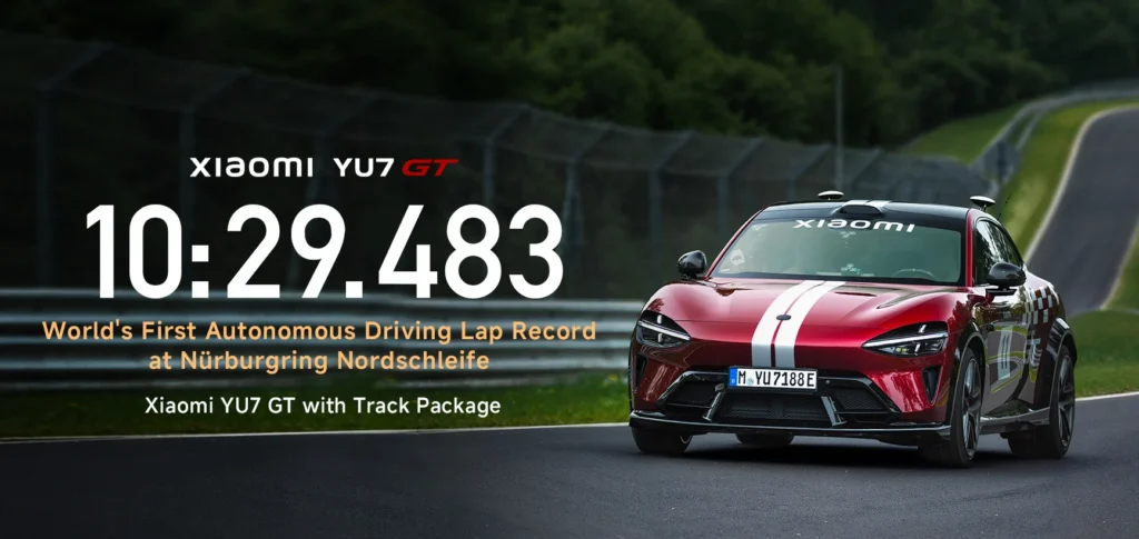 Xiaomi - YU7 GT - Xiaomi YU7 GT Sets 1:49.434 Autonomous Lap at Zhejiang Circuit